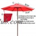 MegaBrand 10FT 8 Ribs Umbrella Cover Canopy Red Replacement Top Patio Market Outdoor Beach Stall UV Sun Protect Water Resistant   